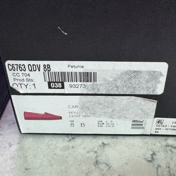 Coach Charlie Espadrilles Pink Petunia Leather Shoes Women’s 8 New - Picture 10 of 11